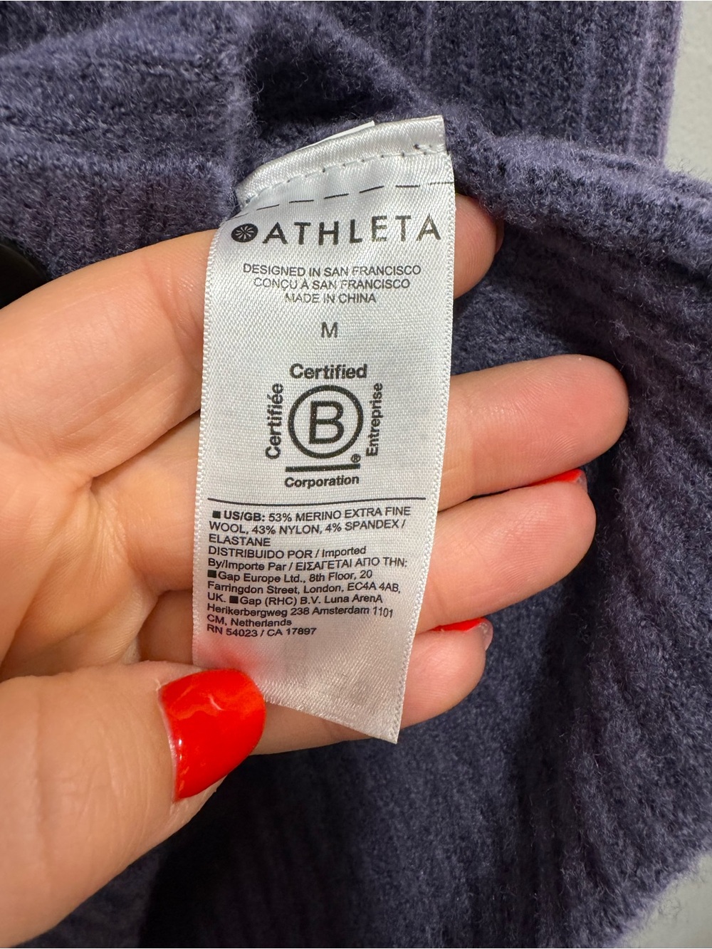 Athleta Layover Cardigan In Purple Size Medium - Picture 5 of 5